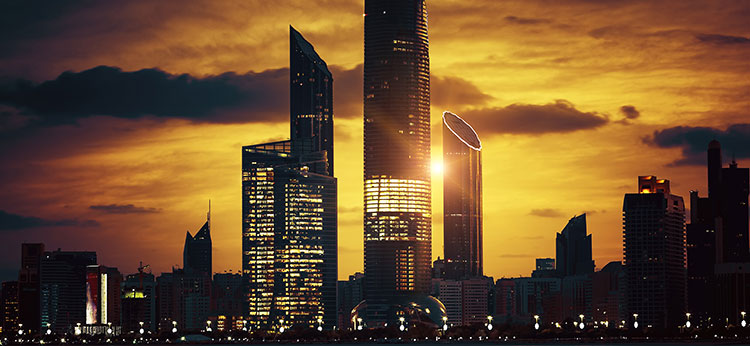 アブダビ ビル風景